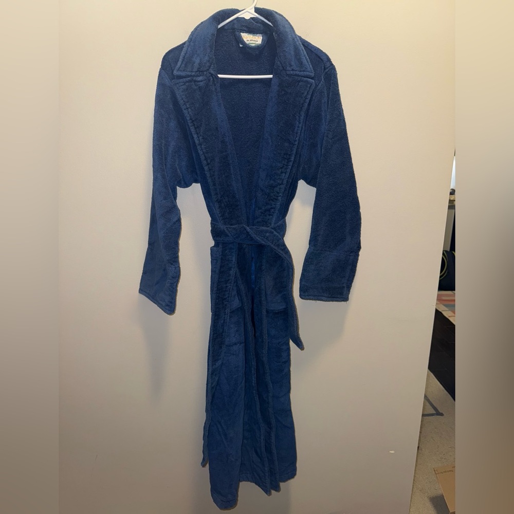 JCPenney Deep Blue Plush Women's Robe